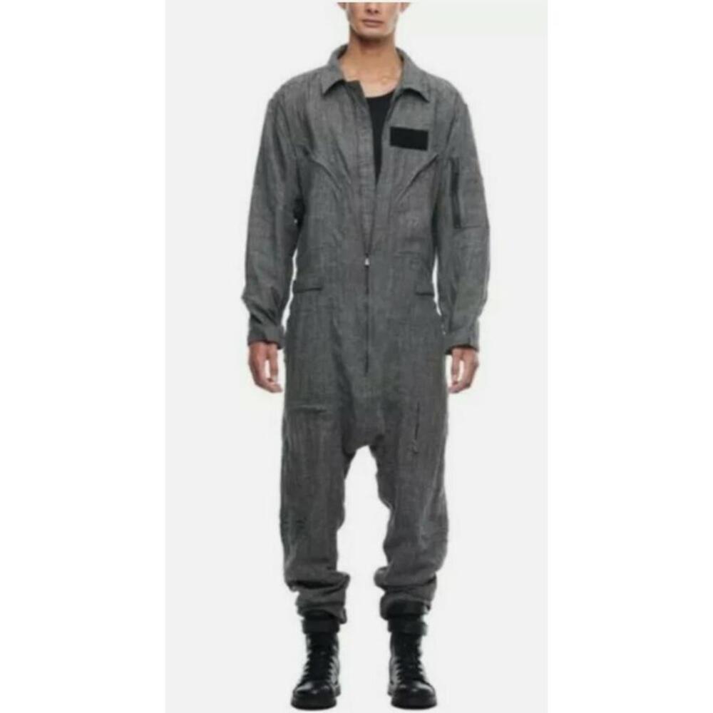 Jonny Cota Skingraft Military Men's Striped Navy Pants Jumpsuit Size S NWT #CB5